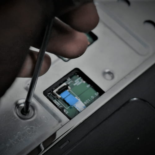 Laptop servicing by Azcuit team.