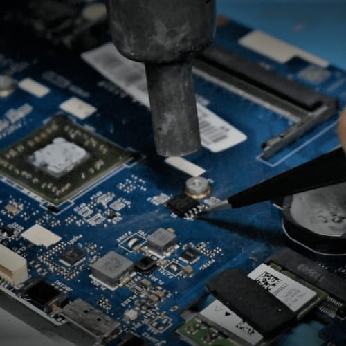 Laptop servicing by Azcuit team.